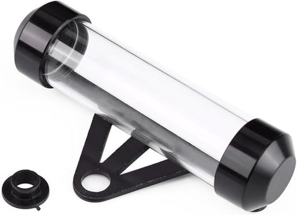 Motorcycle Holder, Universal Motorcycle Motorbike Secure Tax Disc Tube Cylindrical Holder Frame Waterproof & Pratical(Black)