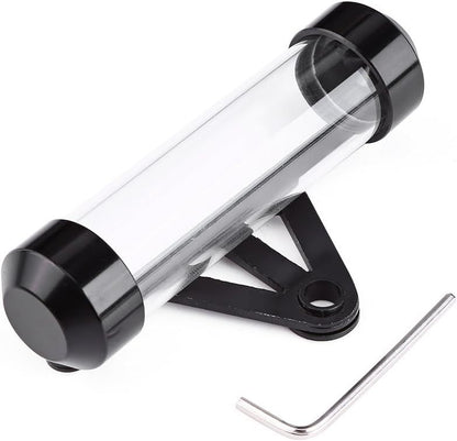 Motorcycle Holder, Universal Motorcycle Motorbike Secure Tax Disc Tube Cylindrical Holder Frame Waterproof & Pratical(Black)