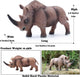 Ancient Creatures Rhino Animal, Woolly Rhinoceros Animal Toys, Educational Props Party Like Cake Toppers Decorative Toys