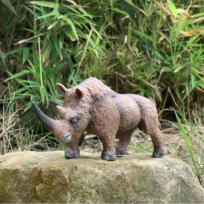 Ancient Creatures Rhino Animal, Woolly Rhinoceros Animal Toys, Educational Props Party Like Cake Toppers Decorative Toys