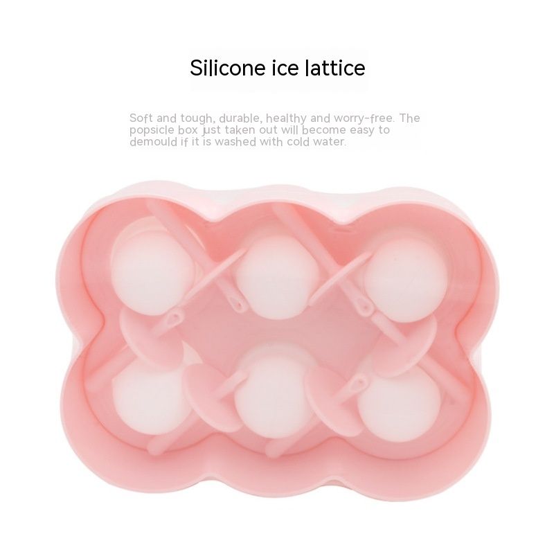 Mini Popsicles Molds for Kids Baby Cute Animal Shapes 6 Pieces Ice Pop Maker Silicone Ice Cream Making Homemade DIY (Pink)