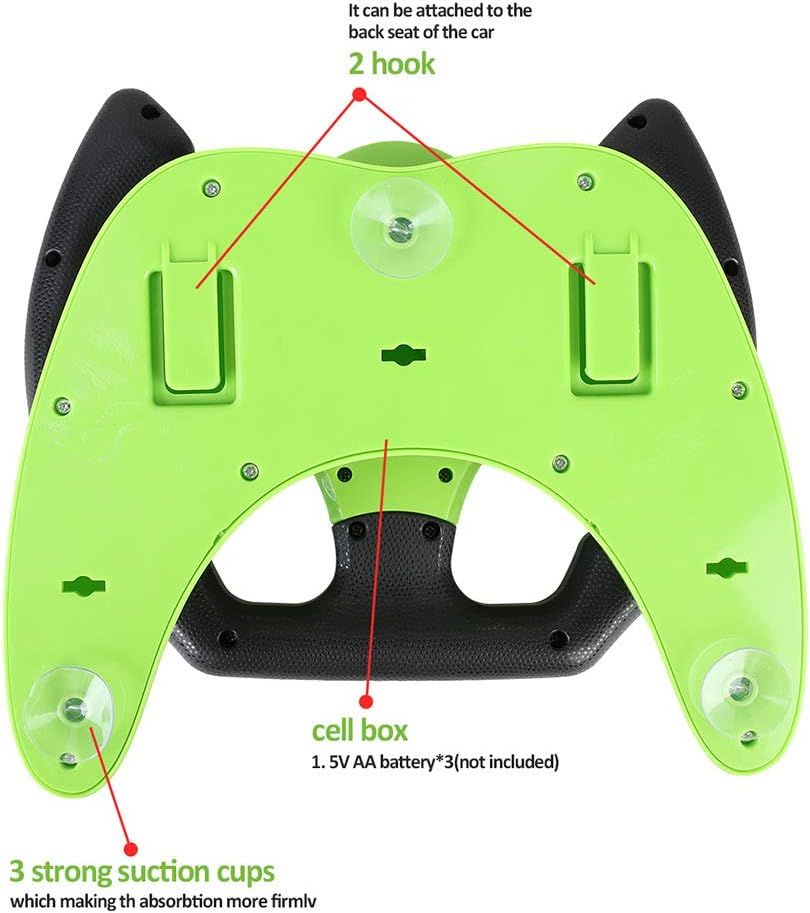 Steering Wheel Toy Driving Controller Portable Driving Copilot Toy Educational Sounding Toy Gift Driving Wheel with Music
