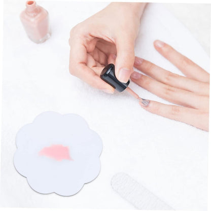 2pcs Nail Drawing Makeup Pallets Nail Art Silicone Nail Art Color Silicone Tray Resin Tray Makeup Painting Makeup Paint Tray