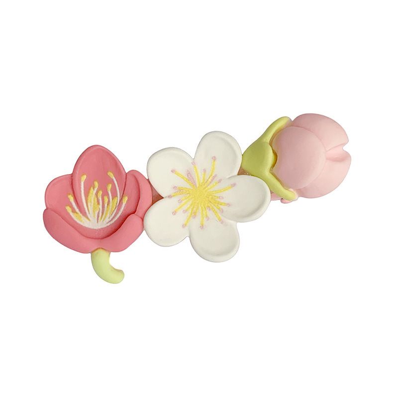 3PCS Cute Hair Clips Fashion Girls Hair Accessories Flower Lovely Barrettes Set Non-slip Metal Snap Pins for Girls Kids