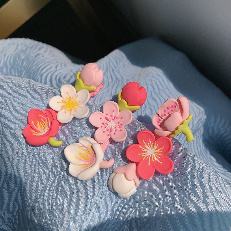 3PCS Cute Hair Clips Fashion Girls Hair Accessories Flower Lovely Barrettes Set Non-slip Metal Snap Pins for Girls Kids