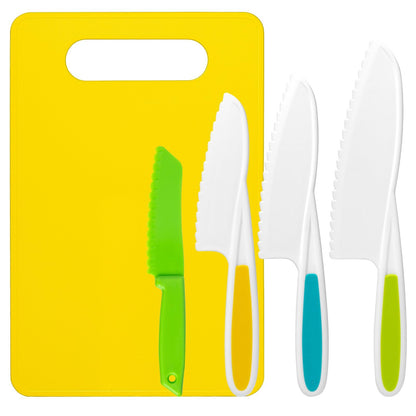 5 Pcs Kids Cooking Sets Real, Montessori Kitchen Tools, Kids Knife Set for Real Cooking, 4 Pcs Children's Safety Cooking Knives