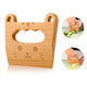 Wooden Kids Knife for Cooking and Cutting Fruits, Veggies &Cake, Cute Cat Shape Kids Kitchen Tools for Little Hands in The Kitchen
