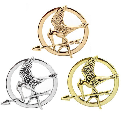 3 Pcs MockingBirds Brooch Set Personality Symbol Animal Birds Film Television Props for Women and Men