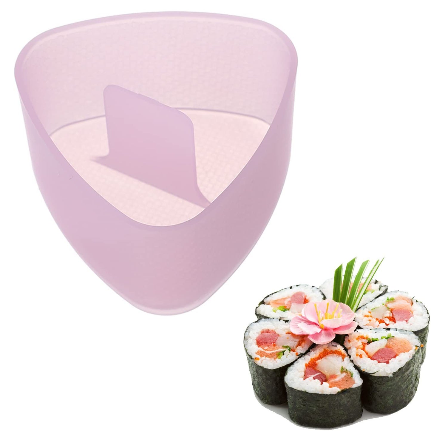 Non Stick Triangle Sushi Press Mold, Triangle Rice Ball Mold Maker, Japanese Home Gadgets for Bento, Without Small Rice Paddle