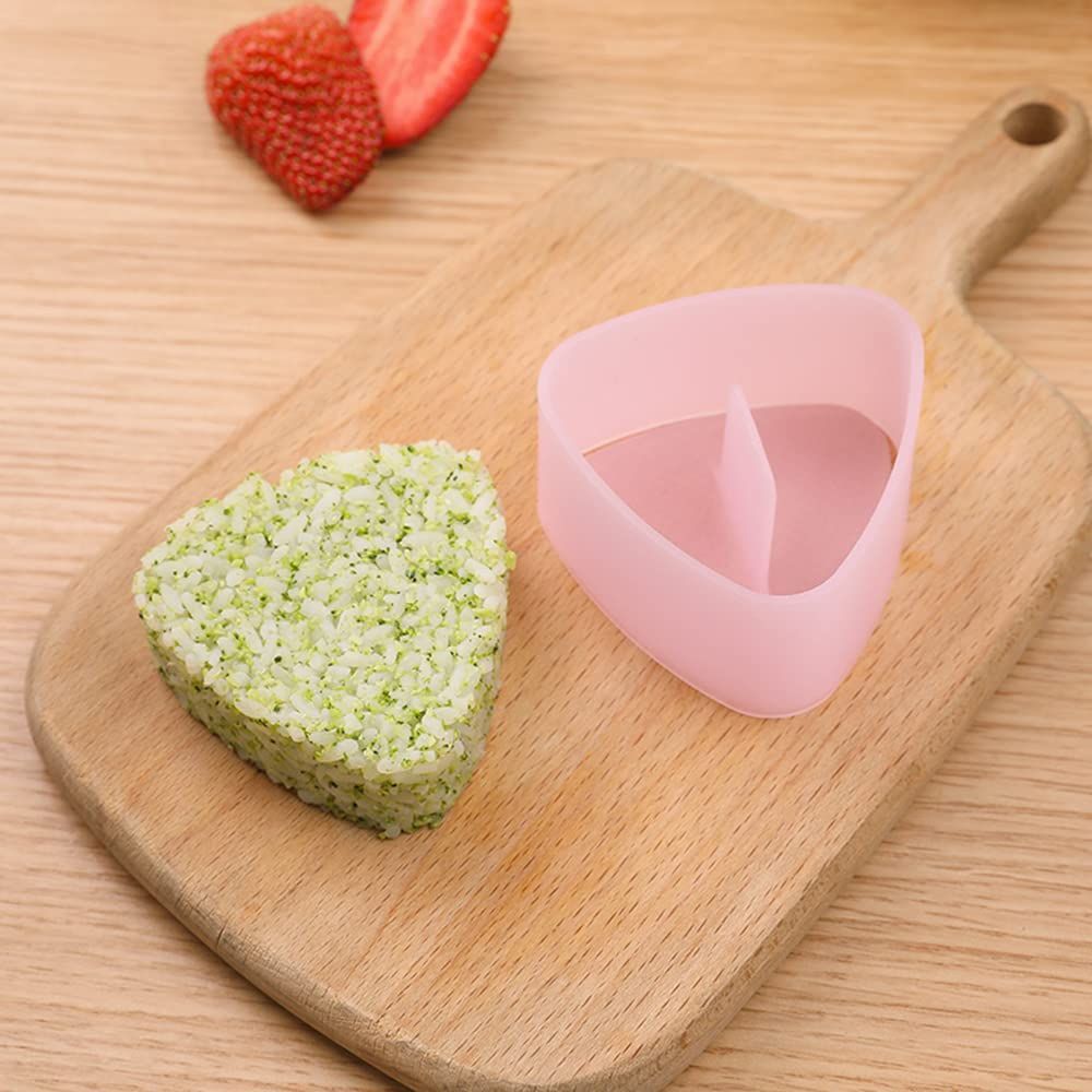 Non Stick Triangle Sushi Press Mold, Triangle Rice Ball Mold Maker, Japanese Home Gadgets for Bento, Without Small Rice Paddle