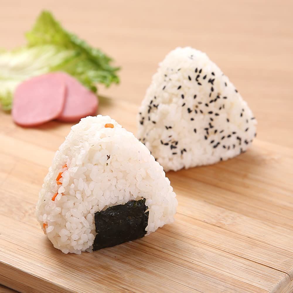 Non Stick Triangle Sushi Press Mold, Triangle Rice Ball Mold Maker, Japanese Home Gadgets for Bento, Without Small Rice Paddle