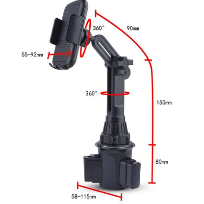 Cup Holder Tablet Mount for Car [Military Grade Cupholder ] Tablet Car Cradle Cup Holder for Truck Car Heavy Duty Adjustable
