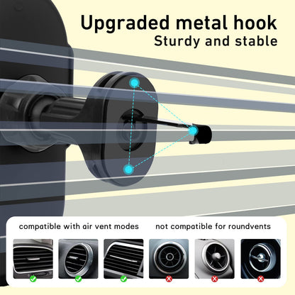 Wireless Car Charger Mount Fast Charger, Wireless Car Charger Air Vent, Automatic Clamping Phone Holder