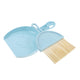 Mini Dust Pans with Brush Set,Small Broom and Dustpan Set for Home Hand Dustpan and Brush Set Kids Dust Pans(Blue)