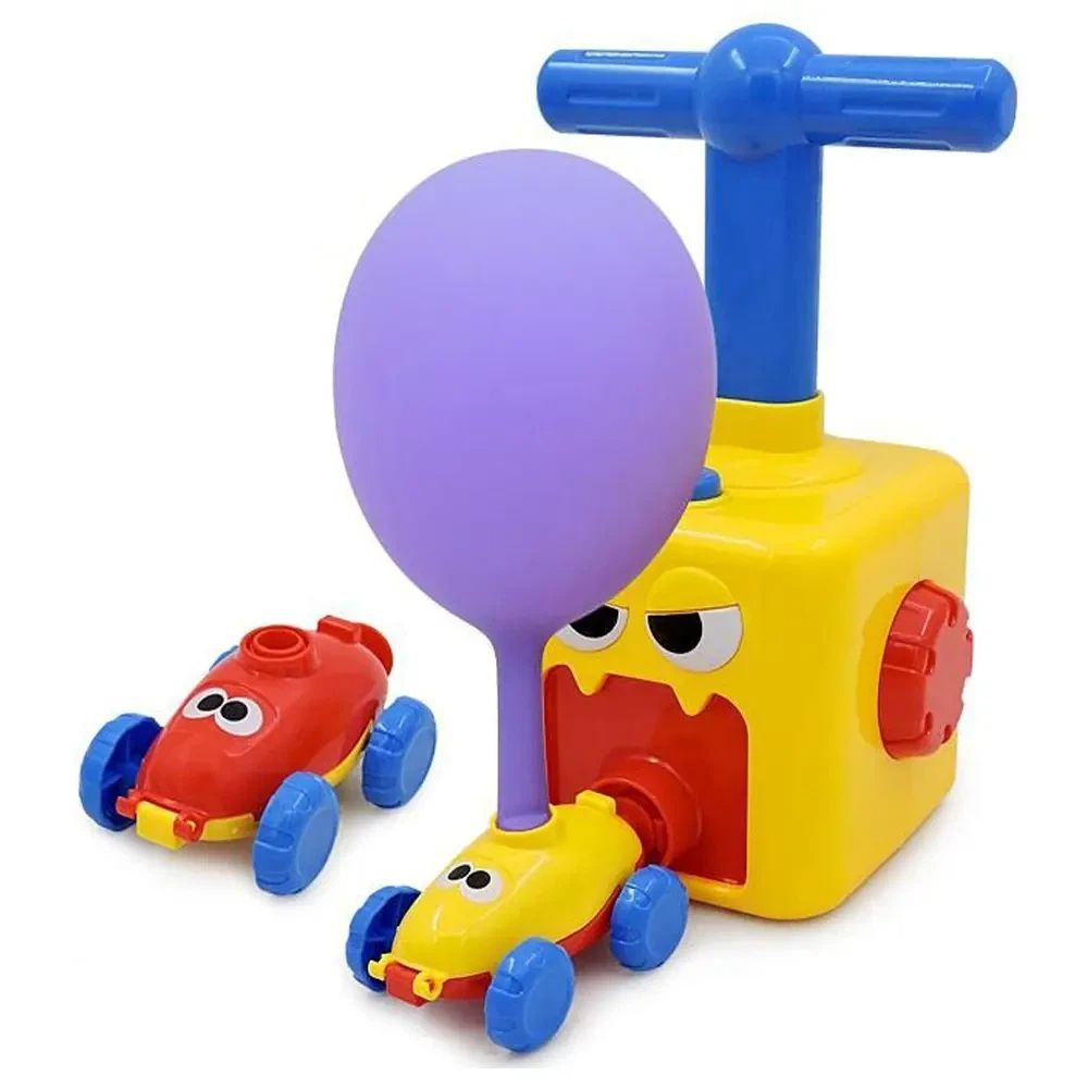 Launcher Toy Set, Balloon Toys for Kids, Inflatable Balloon Pump Racing Car, Balloon Car Toy with Pump Party Supplies