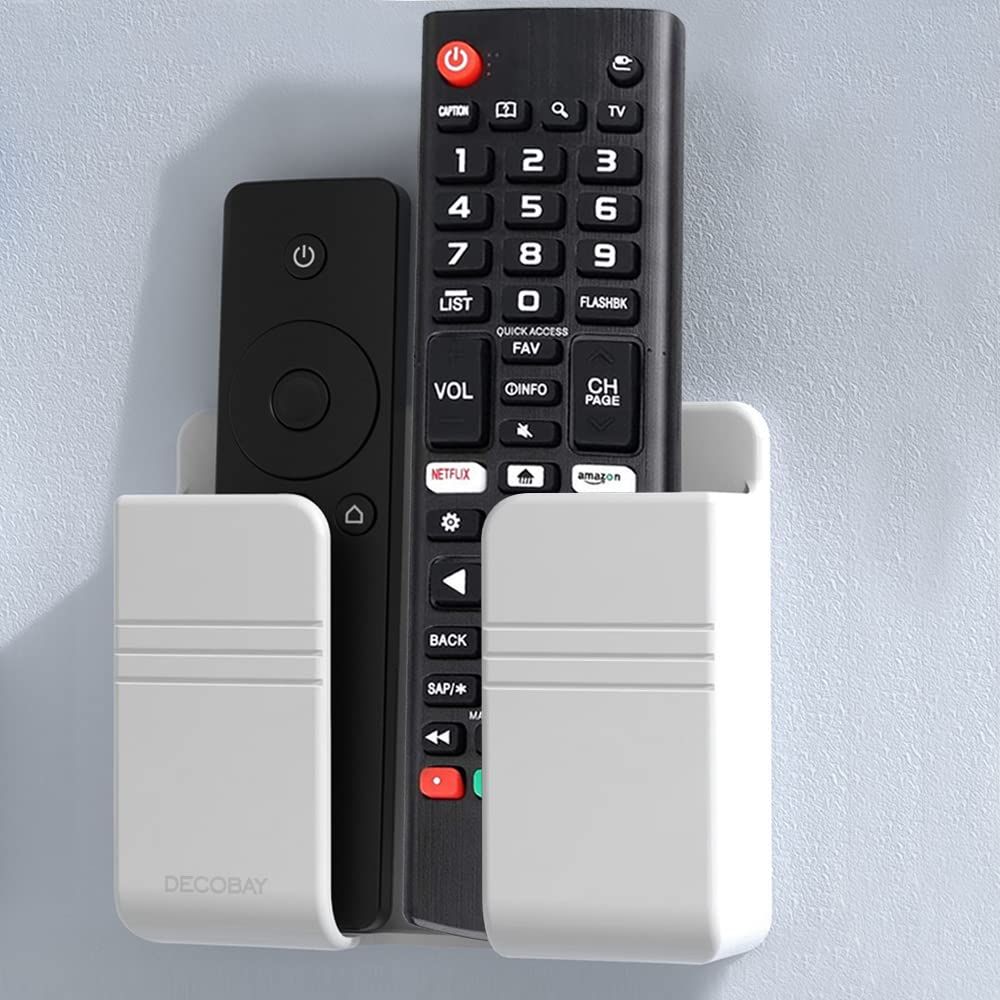 Wall Mount Phone Holder, Phone Stand with Adhesive and Data Cable Receiving Hole, Phone Holder for Shower, Charging, RV