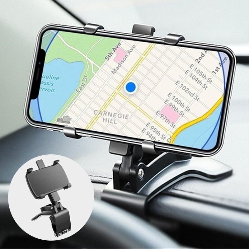 Car Dashboard Phone Holder, Snap-on Navigation Mount, Multi-Functional Automobile Interior Supplies, for Most Cars