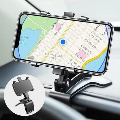 Car Dashboard Phone Holder, Snap-on Navigation Mount, Multi-Functional Automobile Interior Supplies, for Most Cars