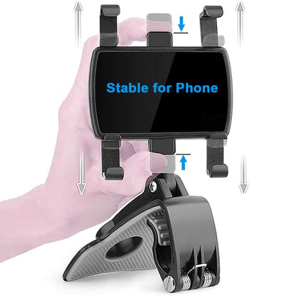 Car Dashboard Phone Holder, Snap-on Navigation Mount, Multi-Functional Automobile Interior Supplies, for Most Cars