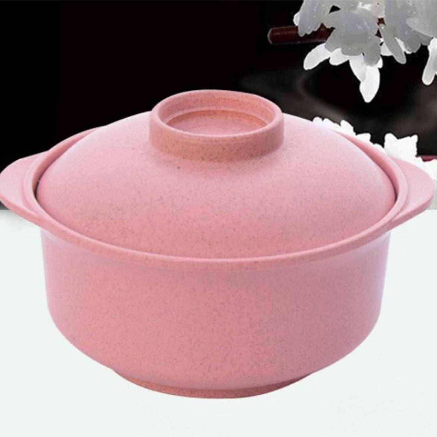 Microwave Ramen Bowl, Noodle Bowl Portable Ramen Cooker Soup Bowl With Lid Noodles Mug Cute Noodle Bowl Ramen Noodle Bowl Pink