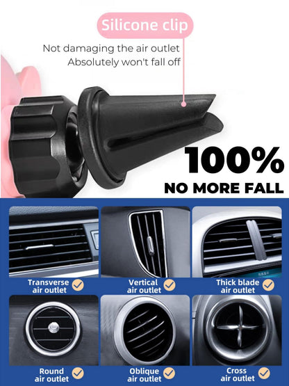 Cute Cat Phone Holder for Car, Animal Pink Phone Mount for Women, Air Vent, Universal 360° Adjustable Auto Stand