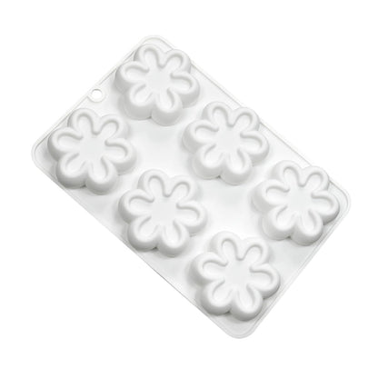 Flower Shape Chocolate Candy Molds Silicone Baking Mold Ice Cube Tray-Wedding Festival,Parties and DIY Crafts Pudding