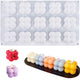 SILICANDO Bubble Candle Silicone Mold, 15 in1 Handmade Soy Wax Mold, 3D Mini Bubble Cube Ball Resin Candle Mold, Mousse Cake
