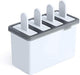 Reusable Popsicle Molds,Easy Release Ice Pop Makers,4 Cavities Homemade Ice Pop Molds,DIY Ice Bar Maker,Kids Ice Cream Tray