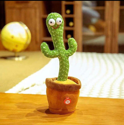 Fun cacti for children, adults, and pets, dancing, singing, imitating rechargeable sounds, with 120 English songs