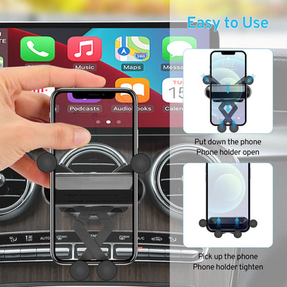 Phone Holder Mount for Car, Adjustable Durable Gravity Phone Holder for Air Vent with Clip，Devices, Fit for Most Cars