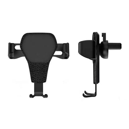 Phone Mount for Car, Unique Car Phone Holder with Gravity Sensor and Vent Mount for Safe Driving (Black)