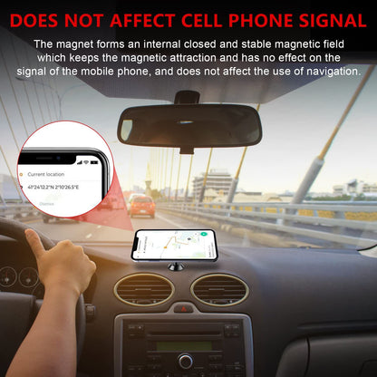 2 Pack Car Magnetic Phone Mount, Car Phone Holder for Dashboard, 360° Adjustable Magnet Cell Phone Mount Universal Dashboard Car