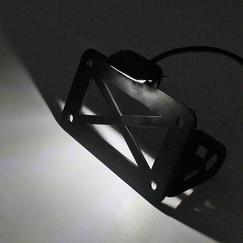 Motorcycle Registration Plate Compatible with Custom Side Mount License Plate Bracket Holder Modifie