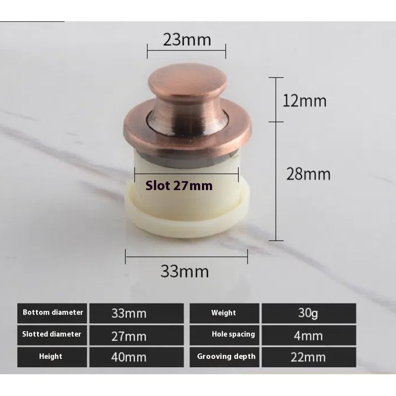 Hidden Embedded Furniture Handles Adjustable Spring Shake Knobs Invisible Handles Pulls and Knobs Cabinet Door Handles 5 pcs