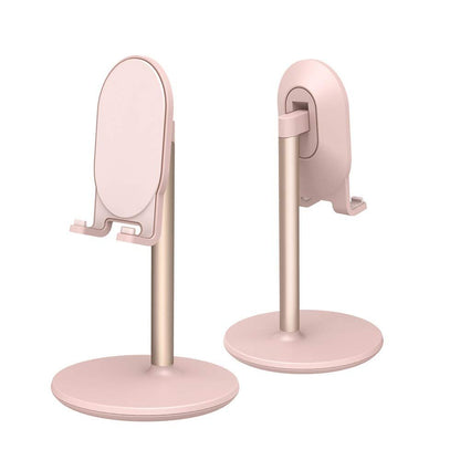 Phone Stand for Desk, Adjustable Cell Phone Holder for Desk, Compatible with 4"-12.9" Phones/Tablet/Switch (Pink)