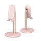 Phone Stand for Desk, Adjustable Cell Phone Holder for Desk, Compatible with 4"-12.9" Phones/Tablet/Switch (Pink)