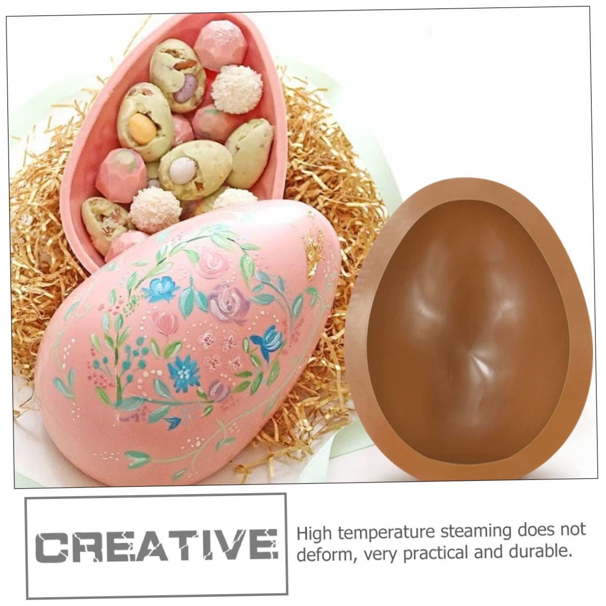 Egg Silicone Mold Silicone Chocolate Molds Easter Chocolate Molds Giant Easter Egg Mould Easter Baking Pan Chocolate Silicone Mold