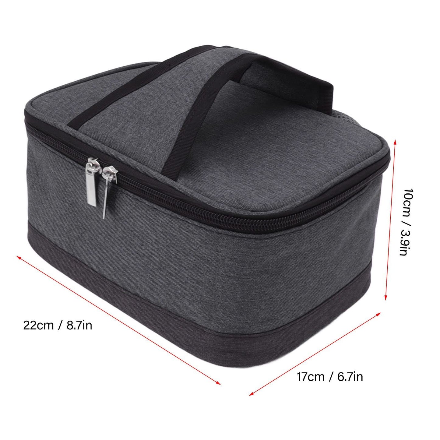 Portable Oven, Electric Lunch Box Food Heater USB Constant Heating Insulation Bag Heated Lunch Box Bag(Gray)