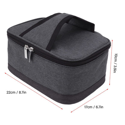 Portable Oven, Electric Lunch Box Food Heater USB Constant Heating Insulation Bag Heated Lunch Box Bag(Gray)