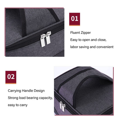 Portable Oven, Electric Lunch Box Food Heater USB Constant Heating Insulation Bag Heated Lunch Box Bag(Gray)