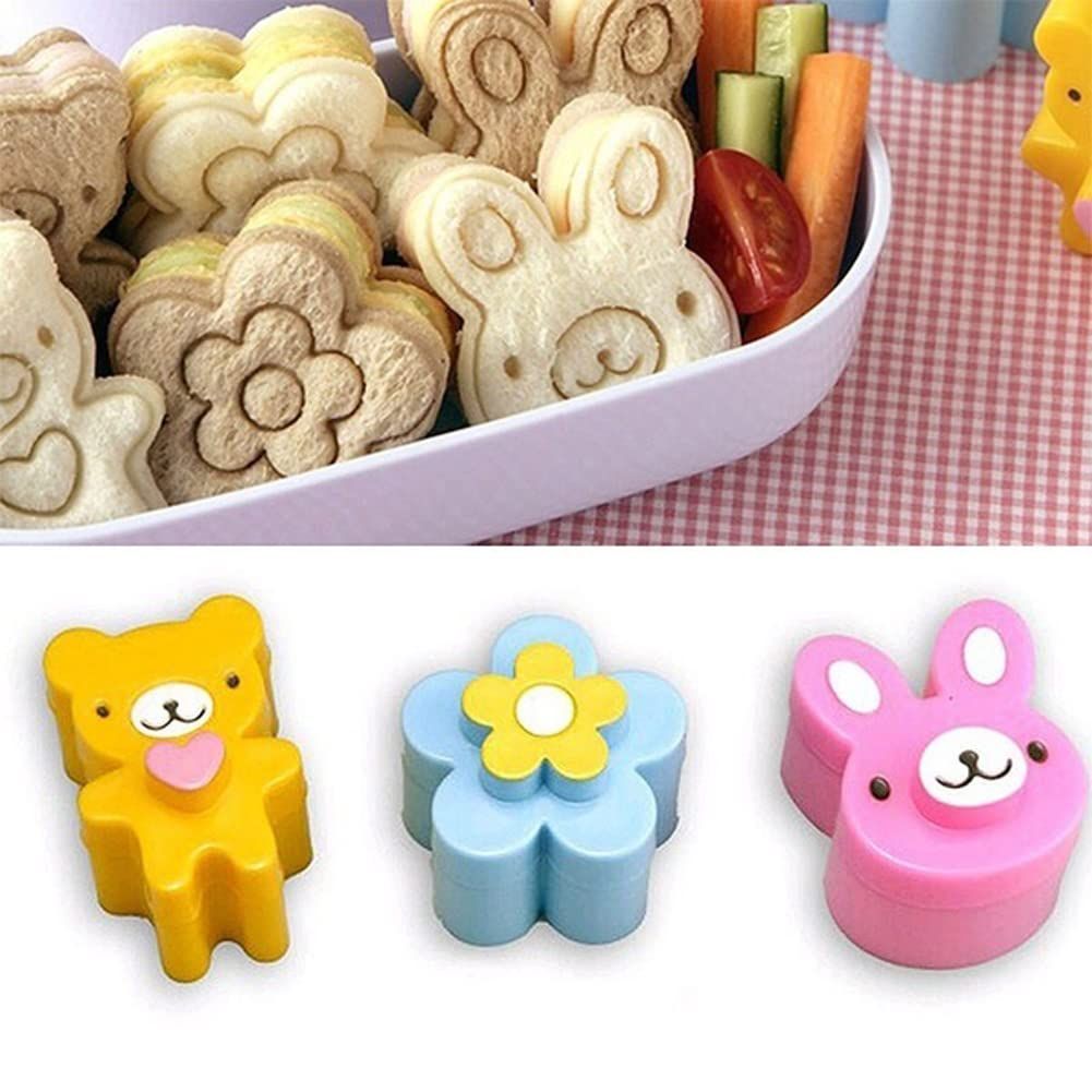 Rice Ball Mold for Kids Onigiri Mold Cartoon Sushi 3D Bear Flower Rabbit Sushi Maker Onigiri Mold DIY Kitchen Tools
