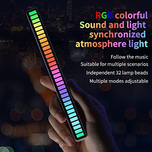 Ambience Sound Activated Light, Sound Control Light, Sound Pickup Light, Voice-Activated Pickup Music Rhythm Light Office, Gaming