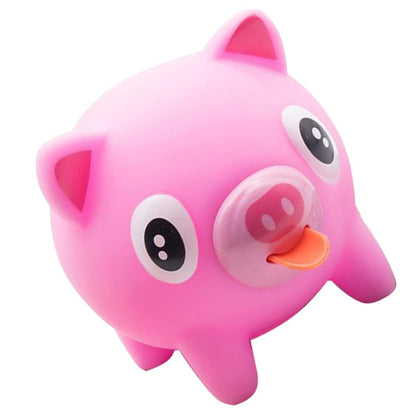 Adorable Screaming Latex Desk Teenagers Toy Play Decompression Animal Toy Pig Children Ball Interesting Kids Games Piggy Adults