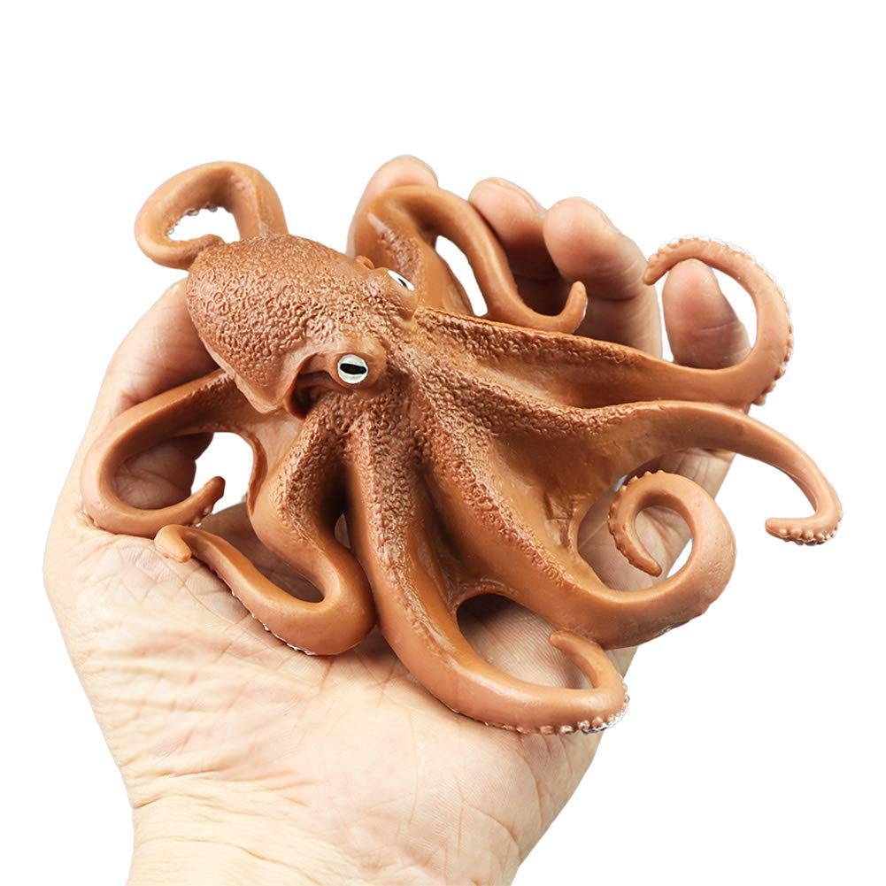 Simulated Octopus Model Figure Toy, Realistic Sea Life Animal Figurines Collection Playset Science Educational Props Toys
