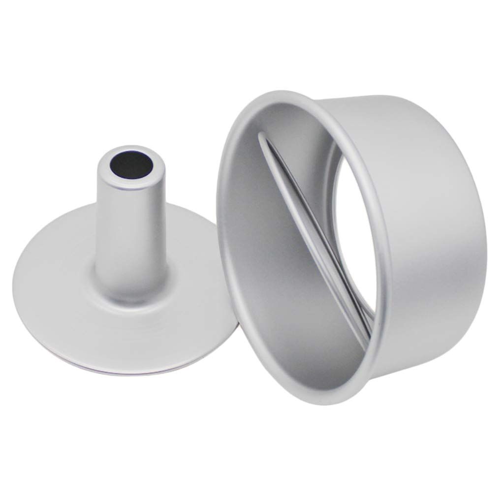 Set of  Pieces Food Cake Pan Aluminum Non-Stick Round Chiffon Cake Baking - 8 inch with Removable Bottoms