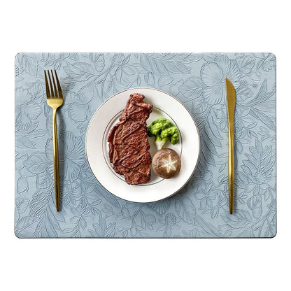 Placemats Set of 3 Faux Leather Place Mats Heat Resistant Waterproof Wipeable NonSlip Dining Table Mats Tabletop Decor for Kitchen
