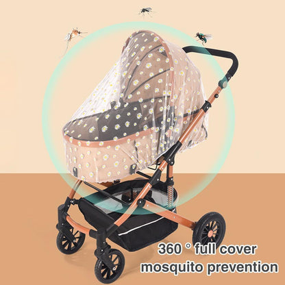 Reliable Baby Stroller Mosquito Net Baby Stroller Full Cover Mosquito Net Print Stroller Mosquito Net for Strollers