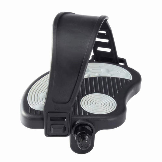 Exercise Bike Pedals with Straps Indoor Stationary Exercise Bike, 
Replacement Exercise Bike Pedals with Durable PVC Straps