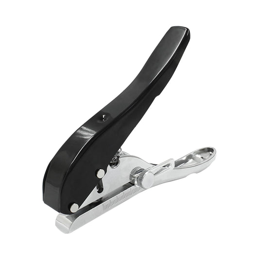 Metal Hole Punch Heavy Duty Single Hole Puncher, Portable Paper Punch for Id Cards PVC Cards Plastic Cardboard