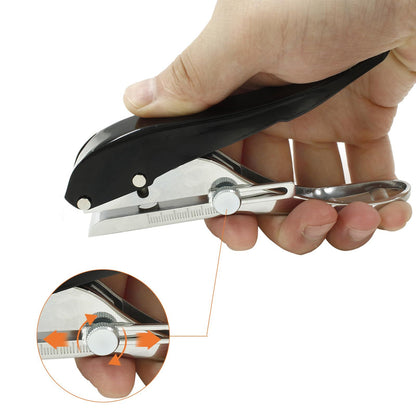 Metal Hole Punch Heavy Duty Single Hole Puncher, Portable Paper Punch for Id Cards PVC Cards Plastic Cardboard